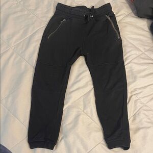 H&M Black Kids Sweatpants with Zipper Pockets